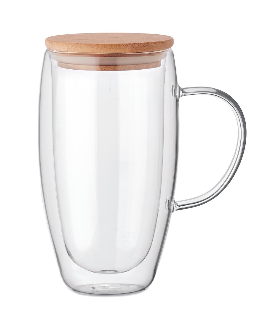 Doppelwandiger Glasbecher 450ml Sarena