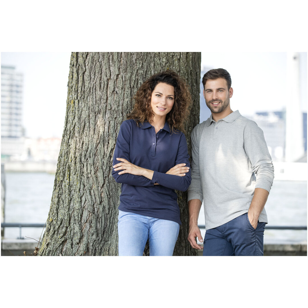 Langarm Poloshirt für Herren - Badalbi