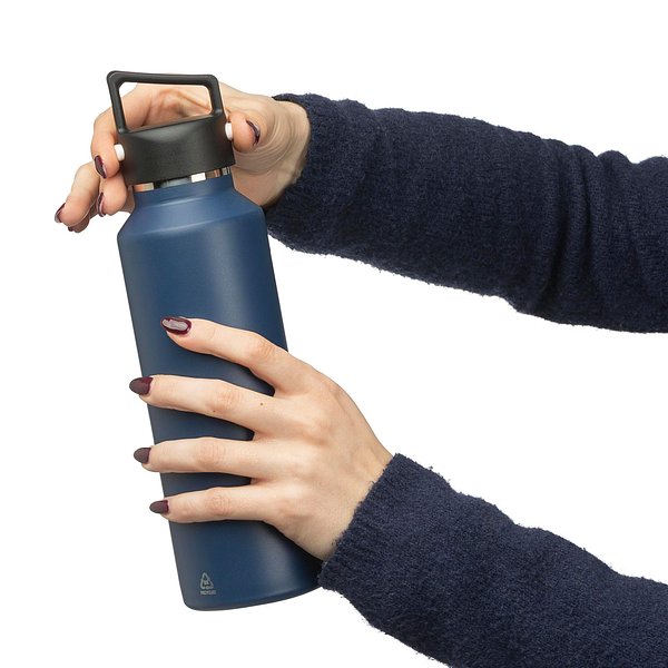 Recycelte doppelwandige Flasche aus Edelstahl 600 ml Bensehill