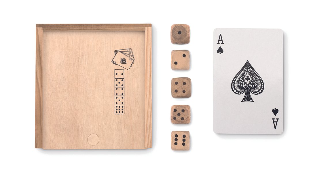 Spielkarten-Würfel-Set Giafervel