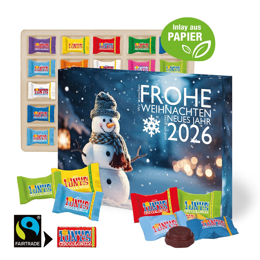 Adventskalender mit Tony's Schokolade