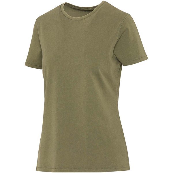 Kurzärmeliges T-Shirt für Damen im Washed Look, 160 g/m2 - Fränzin