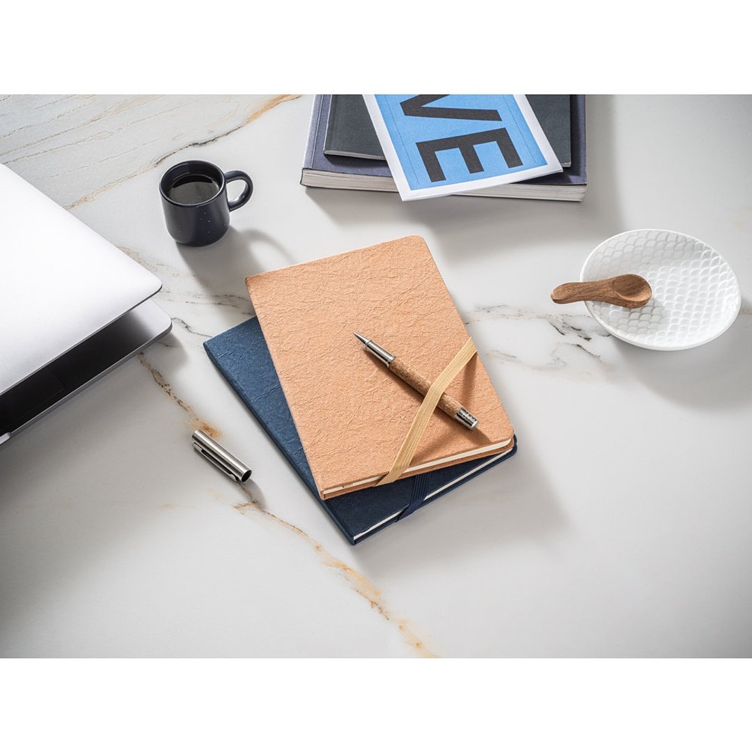 A5 Notizbuch mit linierten Seiten elfenbeinfarben Ruelf