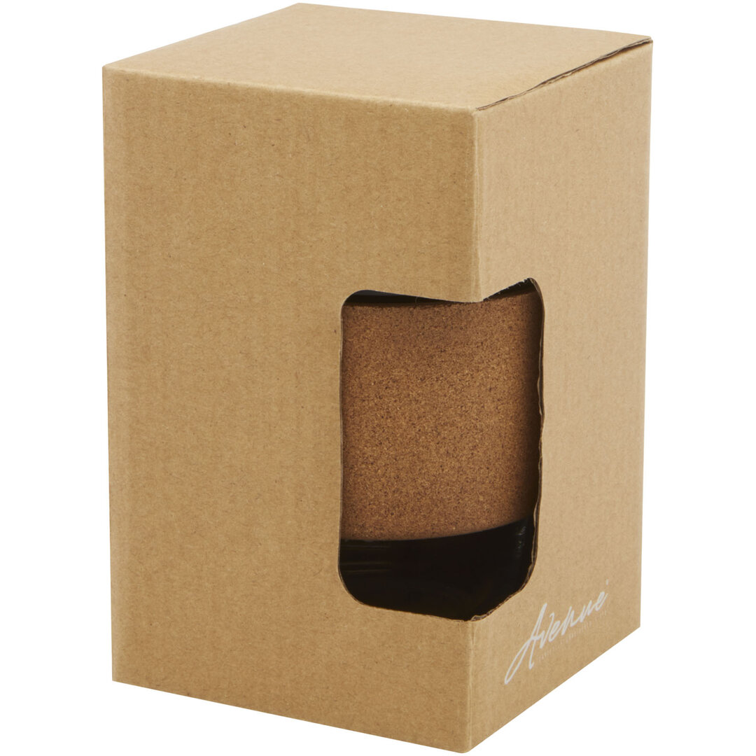 360 ml Becher aus Borosilikatglas mit Korkgriff und Silikondeckel - Rainestin