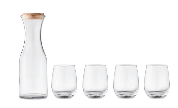 Set aus recyceltem Glas Trudivrg