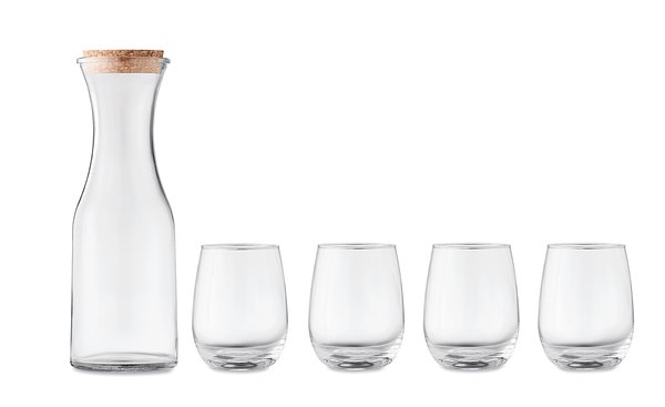 Set aus recyceltem Glas Trudivrg