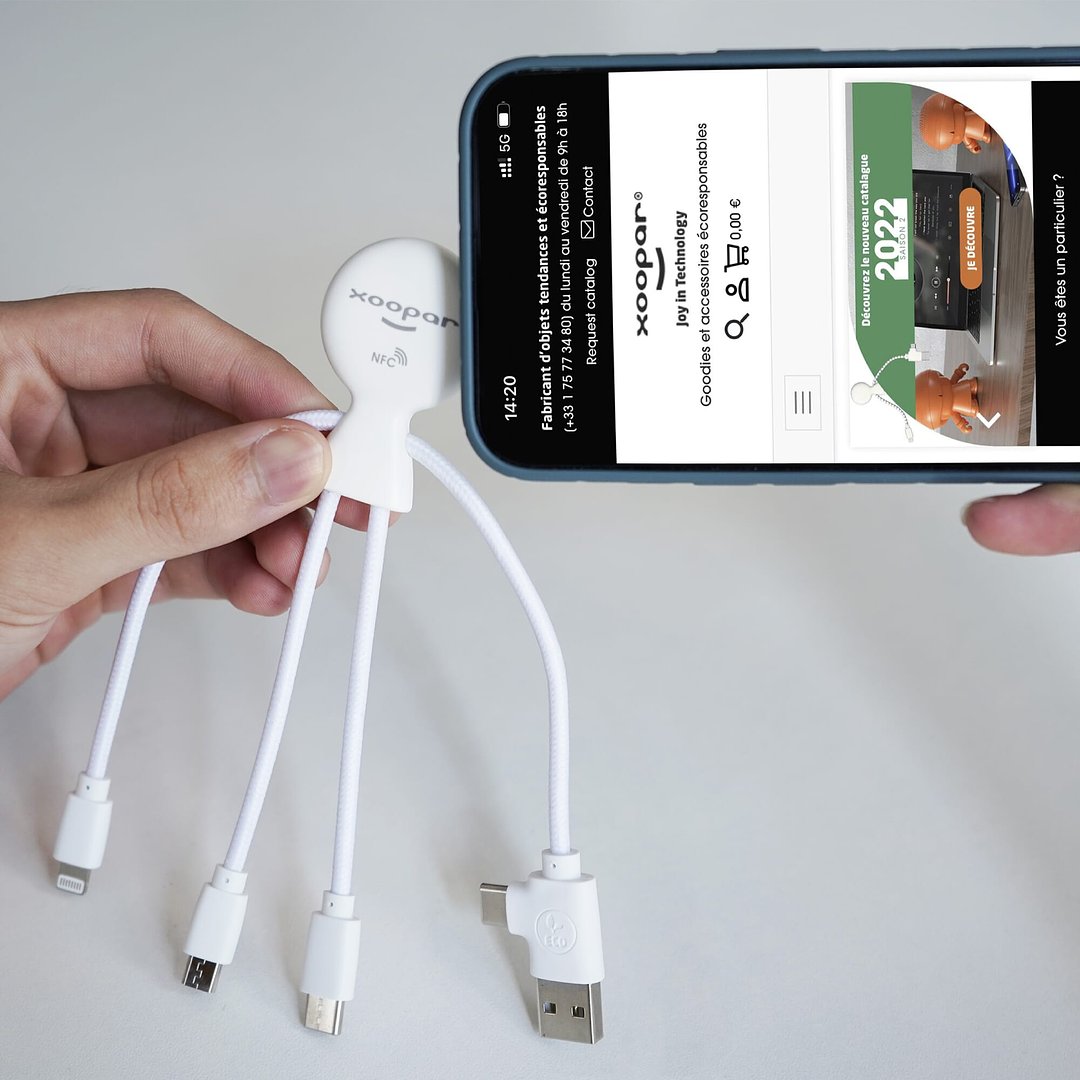 Mr. Bio Smart Charging cable with NFC Trudivri
