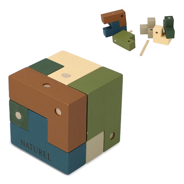 Holzwürfel think iq puzzle Renglinep