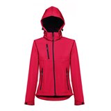 Softshelljacke für Damen, mit abnehmbarer Kapuze Badala