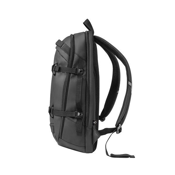 Laptop-Rucksack aus 900D recyceltem Polyester, hohe Dichte, mit wasserfesten Beschichtung und Futter aus 210D recyceltem Polyester Maramudy