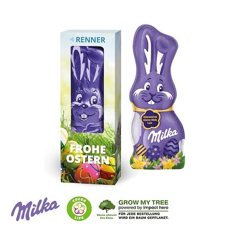 MILKA SCHMUNZELHASE IN DER WERBEBOX, 45 g