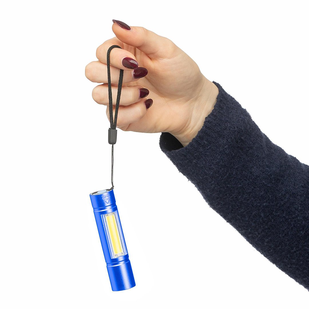 Taschenlampe aus recyceltem Aluminium COB Jovignas