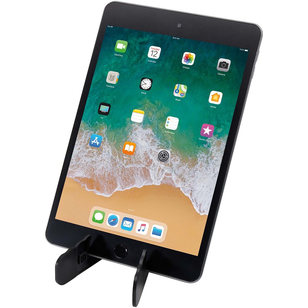 Faltbare Tablet- und Smartphonehalterung aus recyceltem Kunststoff - Albri