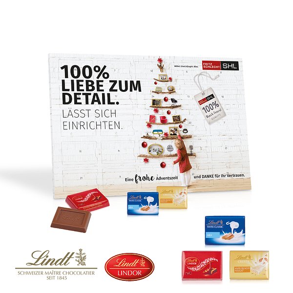 Tisch-Adventskalender "Lindt Exklusiv"