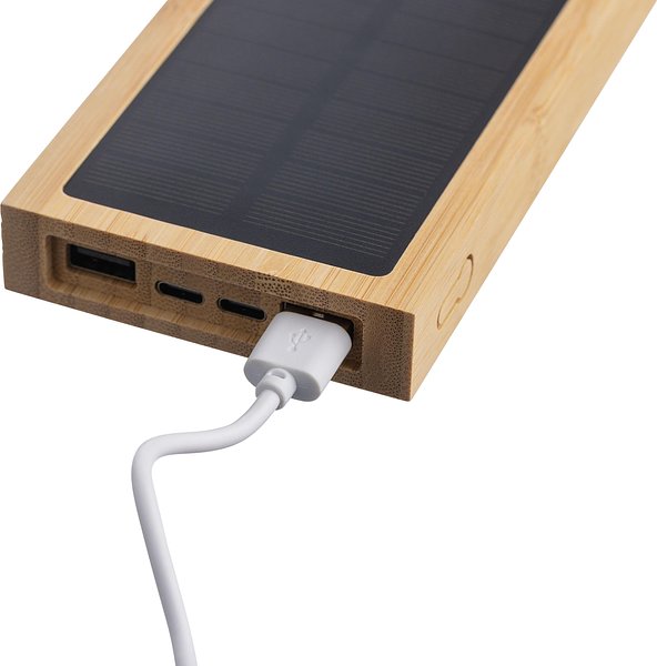 Bambus Solar-Powerbank Noleer
