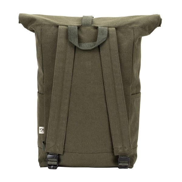 Roll-Top-Rucksack aus recyceltem Baumwolle und recyceltem Polyester (380 g/m²) Lüzzasch