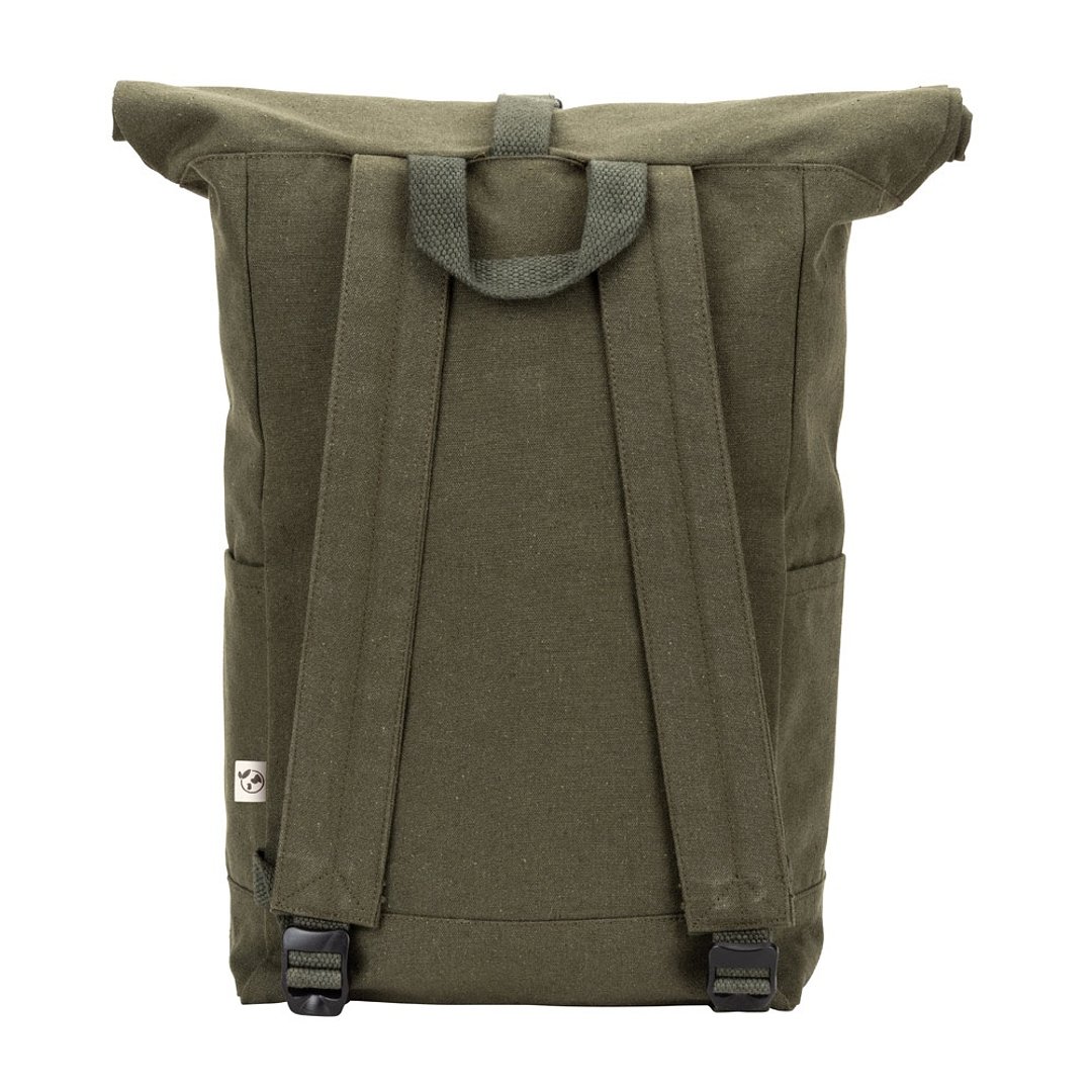 Roll-Top-Rucksack aus recyceltem Baumwolle und recyceltem Polyester (380 g/m²) Lüzzasch