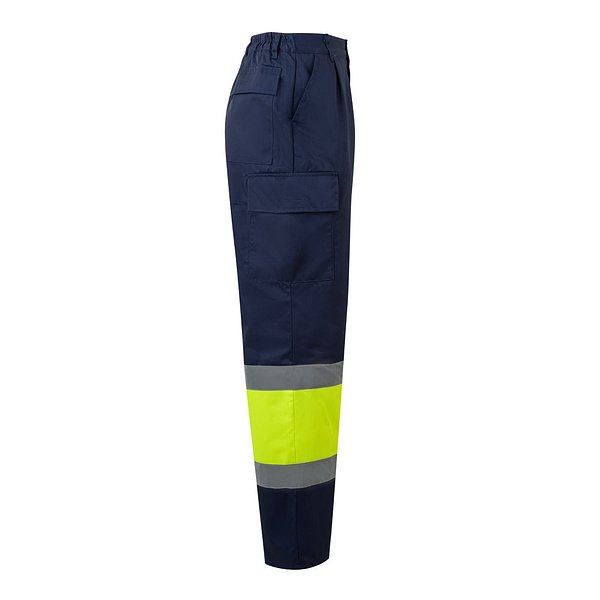 Zweifarbige Hose aus Twill (190g/m²), Baumwolle (20%) und Polyester (80%) Menatri