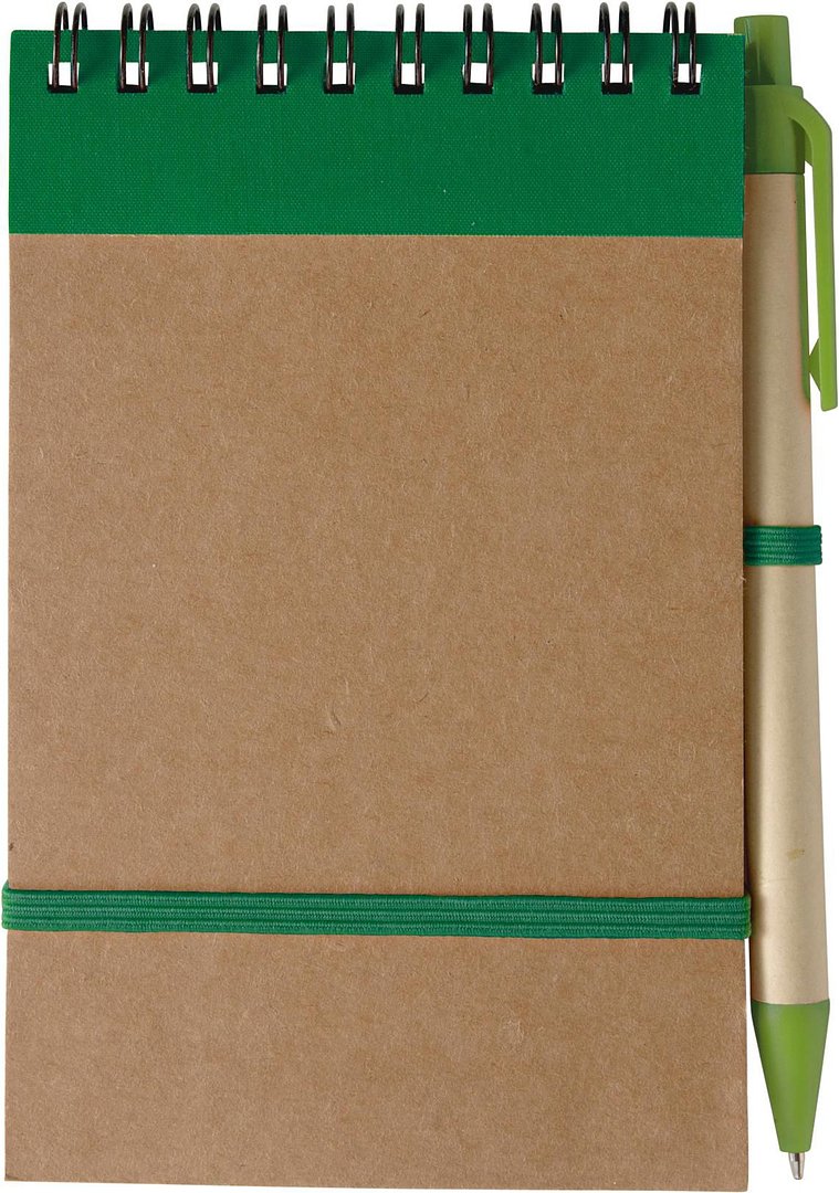 Notizbuch aus recyceltem Karton Held