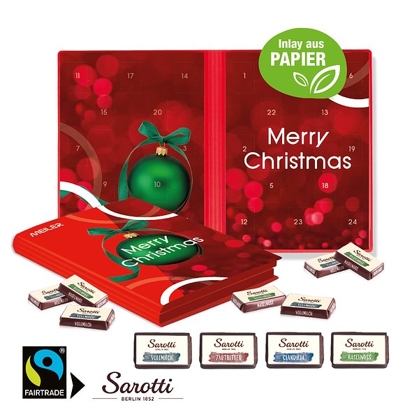 Adventskalender Weihnachtsbuch mit Sarotti Fairtrade®