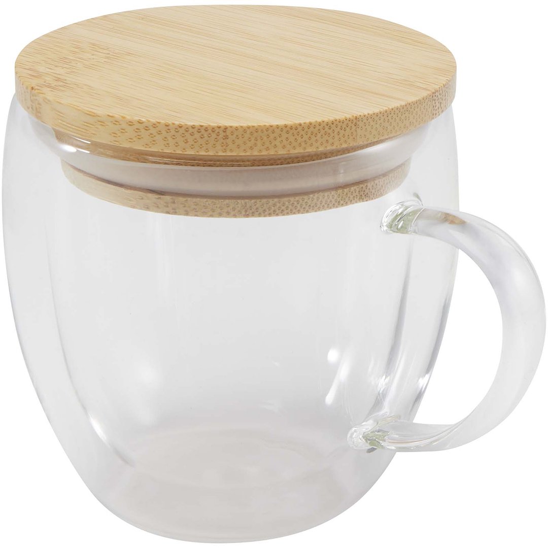 250 ml Glasbecher mit Bambusdeckel - Benana