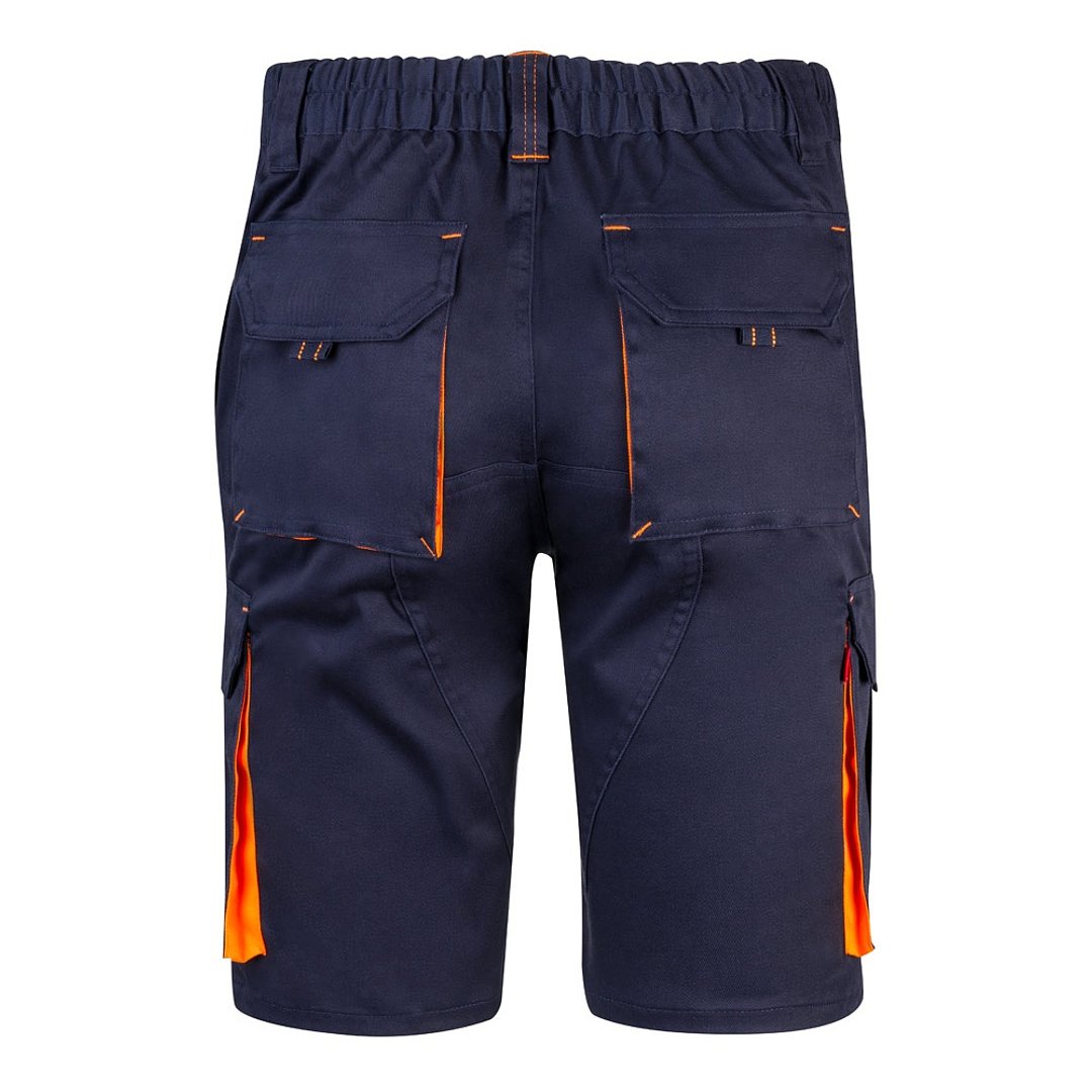 Zweifarbige Stretch-Bermudashorts mit mehreren Taschen (240 g/m²) aus Baumwolle (46 %), EME (38 %) und Polyester (16 %) Altie