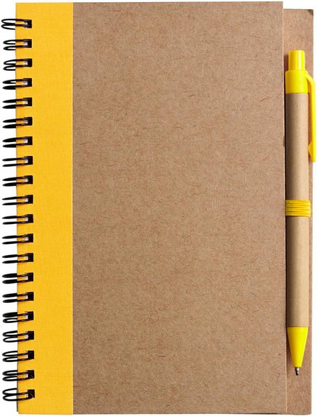Notizbuch Relixt | Recycelter Karton | Liniert | Kugelschreiber