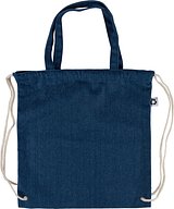 Recycelte Denim-Kordeltasche Leycile