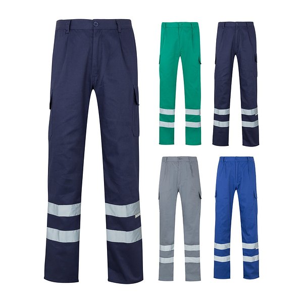 Hose mit mehreren Taschen aus Twill (200 g/m²), aus Baumwolle (35 %) und Polyester (65 %) Ruelycili