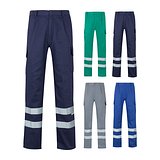 Hose mit mehreren Taschen aus Twill (200 g/m²), aus Baumwolle (35 %) und Polyester (65 %) Ruelycili