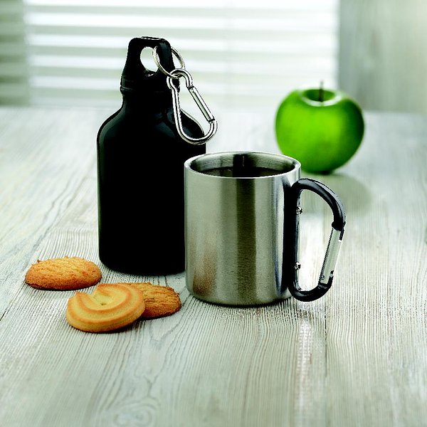 Trinkbecher mit Karabiner Ongiust