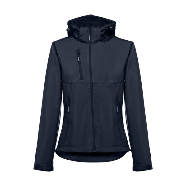 Softshelljacke für Damen, mit abnehmbarer Kapuze Badala