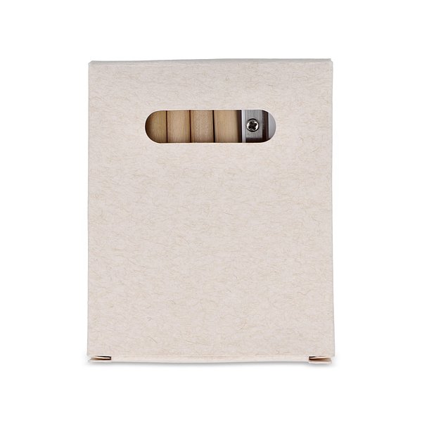 8-teiliges Malset in einer Schachtel aus recyceltem Milchkarton Mervas