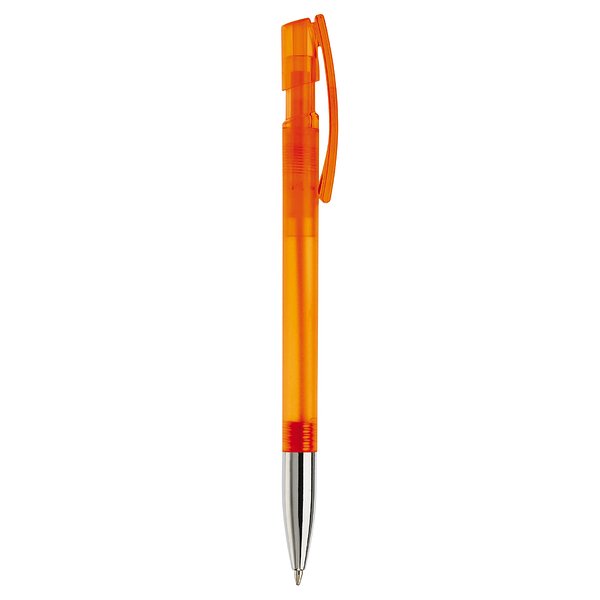 Kugelschreiber Nash Transparent mit Metallspitze Minan