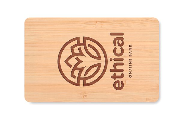 RFID Karte aus Bambus Stinans