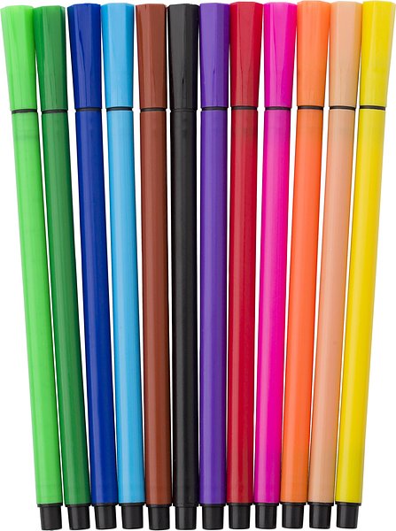Filzstift-Set aus Kunststoff Divandi