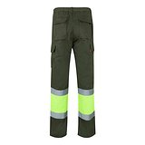Zweifarbige Hose aus Twill (210 g/m²), gefüttert, mit mehreren Taschen, aus Baumwolle (20%) und Polyester (80%) Benina