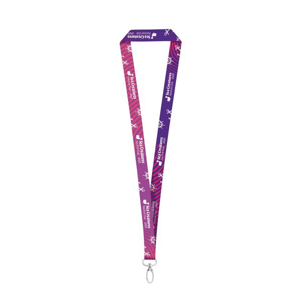 Sublimationslanyard aus Polyester mit Karabiner Relix