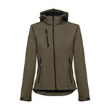 Softshelljacke für Damen, mit abnehmbarer Kapuze Badala