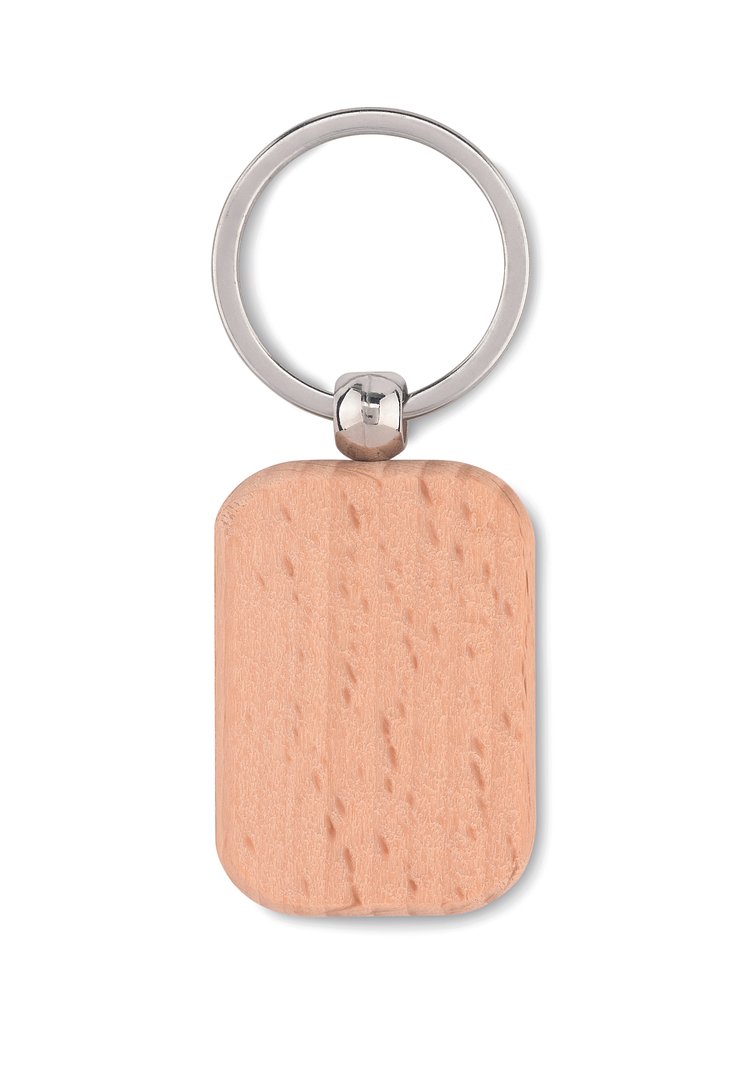 Schlüsselring Holz, eckig Jürgili