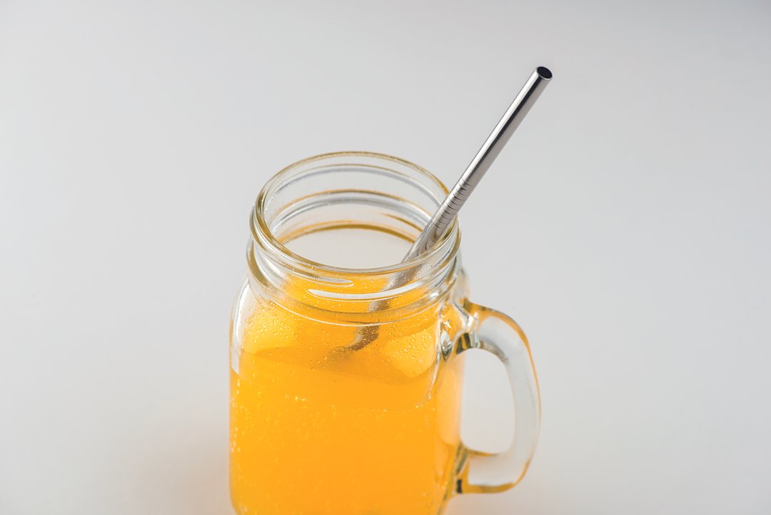 Edelstahl Trinkhalme-Set Gianst