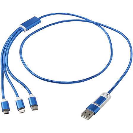 5-in-1 Ladekabel aus recyceltem Aluminium - Mudoll