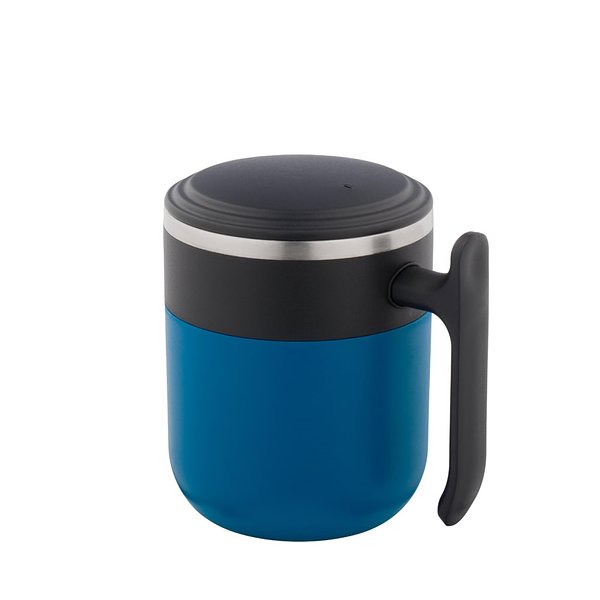 Reisebecher mit Innenwand aus Edelstahl und matter Oberfläche, 400 ml Jonnas