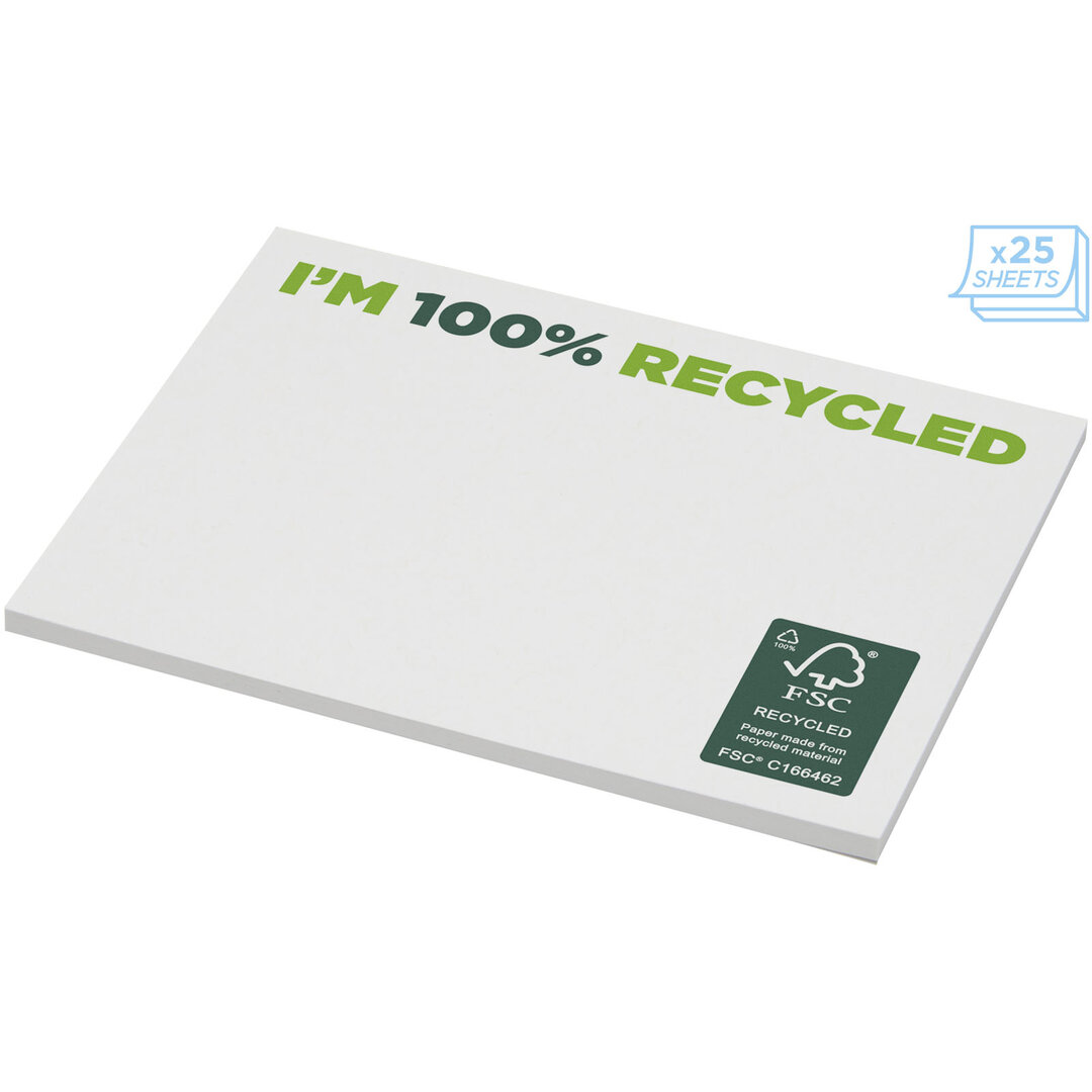 Recycelte Haftnotizen 100 x 75 mm - Rudesco