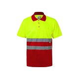 Zweifarbiges Poloshirt im Bird-Eye-Design (160g/m²) mit kurzen Ärmeln, aus Polyester (100%) Mudyli
