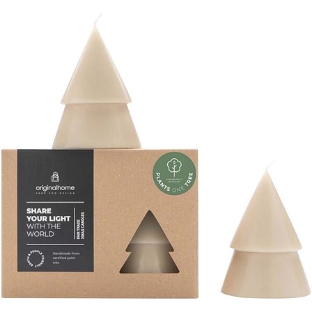 Home Matcha Weihnachtsbaum Kerze M - Nelia