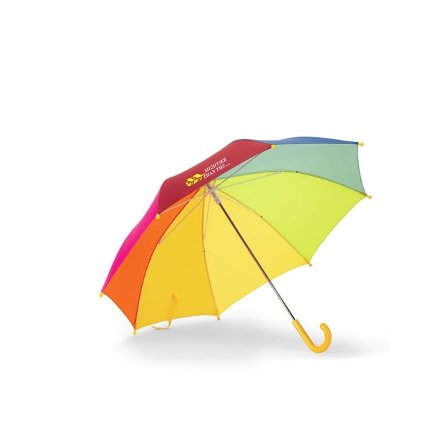 Kinderregenschirm, 19“, bunt, aus 190T Polyester Steilgi