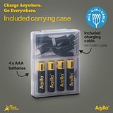 Wiederaufladbare USB-C-Batterien AAA 600 mAh, 4er-Pack Bendritla