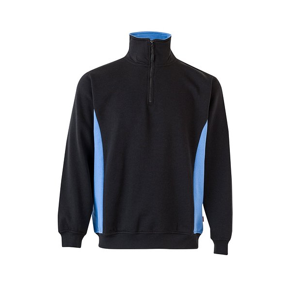 Zweifarbiges Frottee-Sweatshirt (260 g/m²), aus Polyester (65 %) und Baumwolle (35 %) Rudorscht