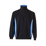 Zweifarbiges Frottee-Sweatshirt (260 g/m²), aus Polyester (65 %) und Baumwolle (35 %) Rudorscht